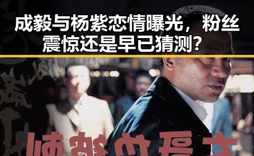 成毅与杨紫恋情曝光,粉丝震惊还是早已猜测?
